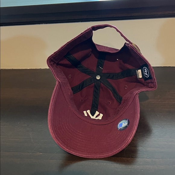 NWT * 47 Maroon Baseball Cap with Cream NY Logo